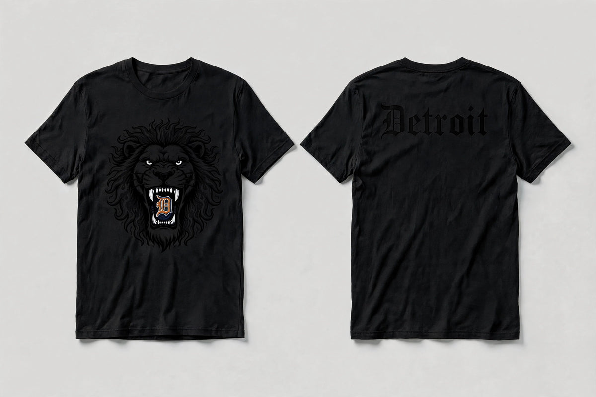 Detroit Lion Tee - Black