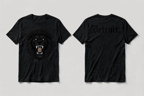 Detroit Lion Tee - Black