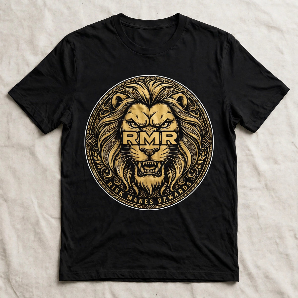 RMR Lion Medallion Tee - Black